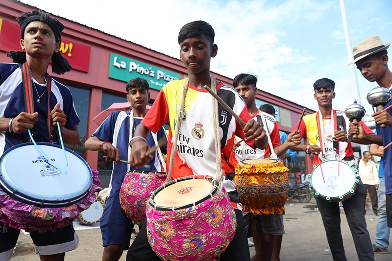 In Images: Drummers eye livelihood as Durga Puja festival set to begin