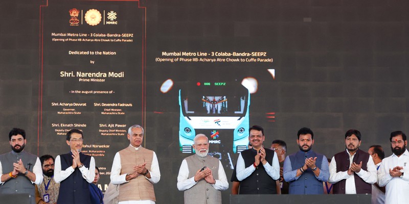 In Images: PM Modi inaugurates Navi Mumbai International Airport and Mumbai Metro Line-3