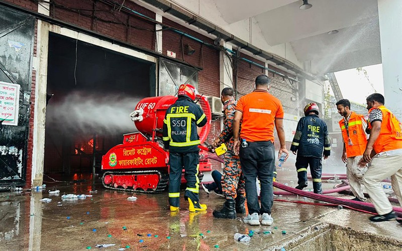 In Images: Fire breaks out at Dhaka Airport's cargo section