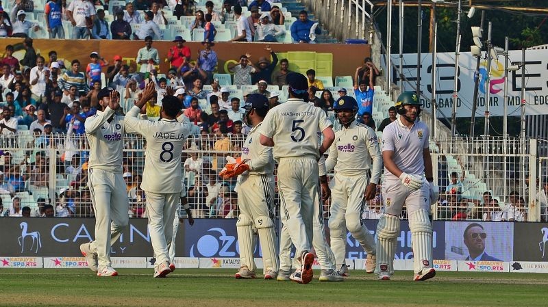 In Images: India ride on spin bowling to corner South Africa on day 2 of Kolkata Test