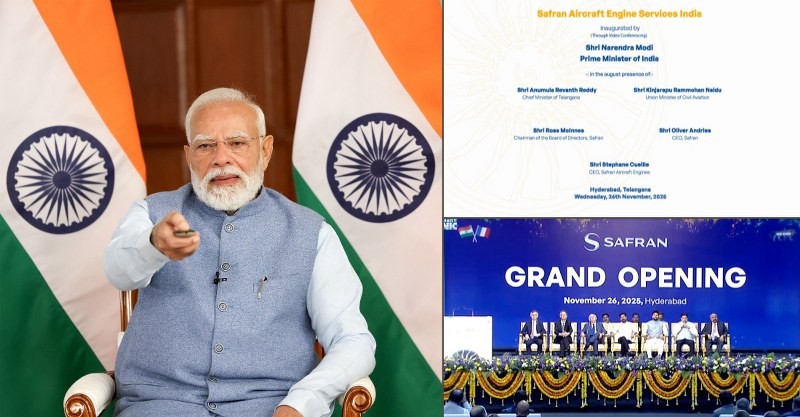 In Images: PM Modi Inaugurates Safran Aircraft Engine Services India Facility in Hyderabad via Video Conferencing