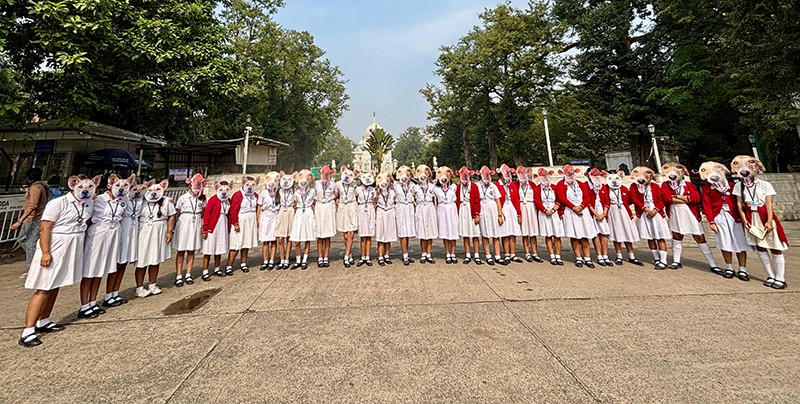 In Images: PETA and students rally against Supreme Court’s animal rounding order in Kolkata
