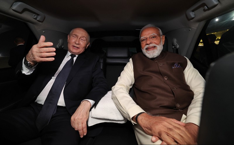 In images: PM Modi welcomes Vladimir Putin for India -Russia Summit