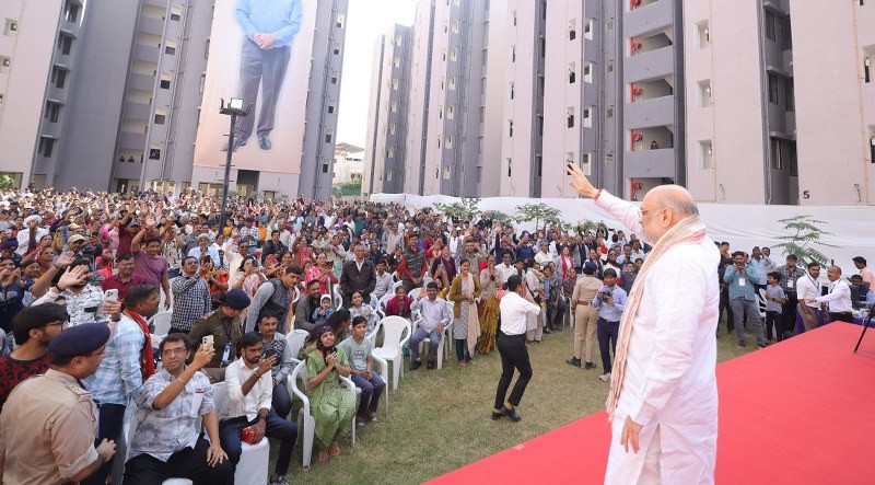In Images: Amit Shah inaugurates 861 newly constructed EWS