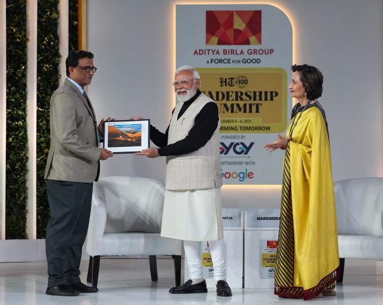In Images: Modi addresses Hindustan Times Leadership Summit