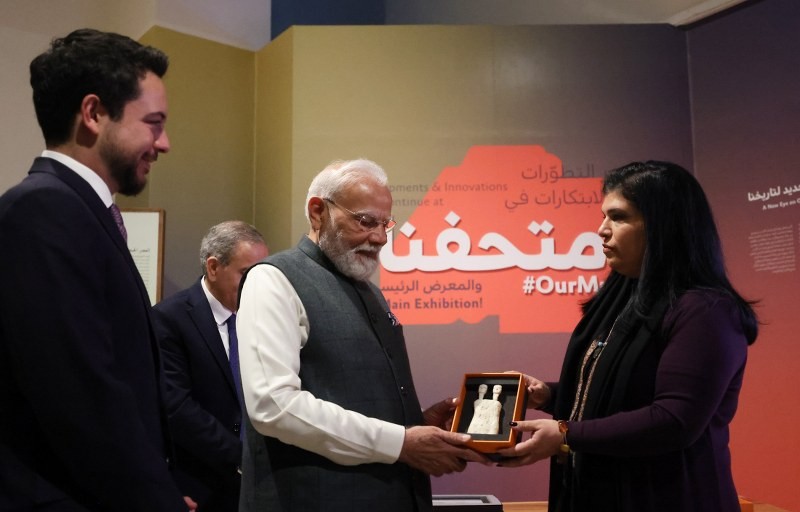 In Images: Modi visits Jordan Museum at Amman