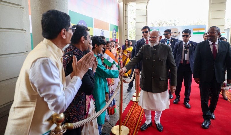 In images: PM Modi arrives in Ethiopia