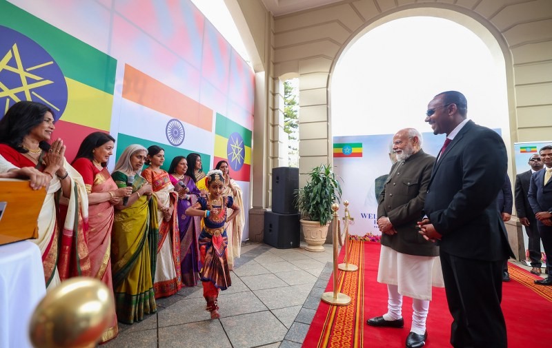 In images: PM Modi arrives in Ethiopia