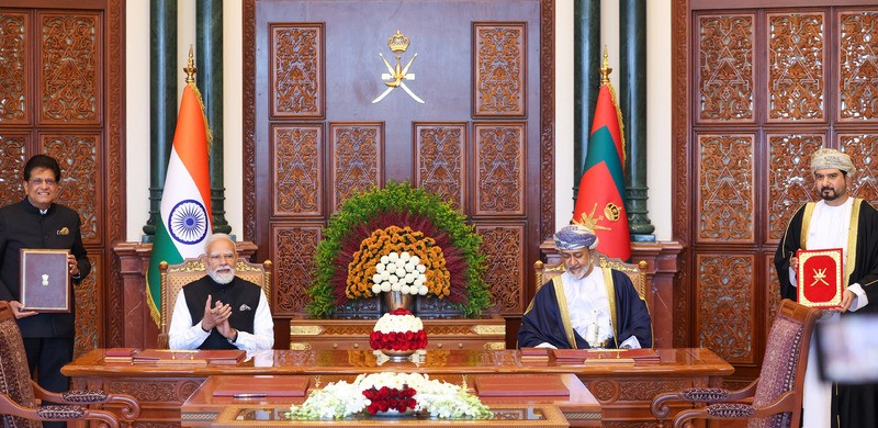 In Images: PM Modi, Oman’s Sultan witness MoU exchange