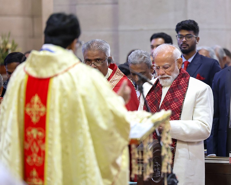 In Images: Inside PM Modi’s Christmas visit to Delhi church