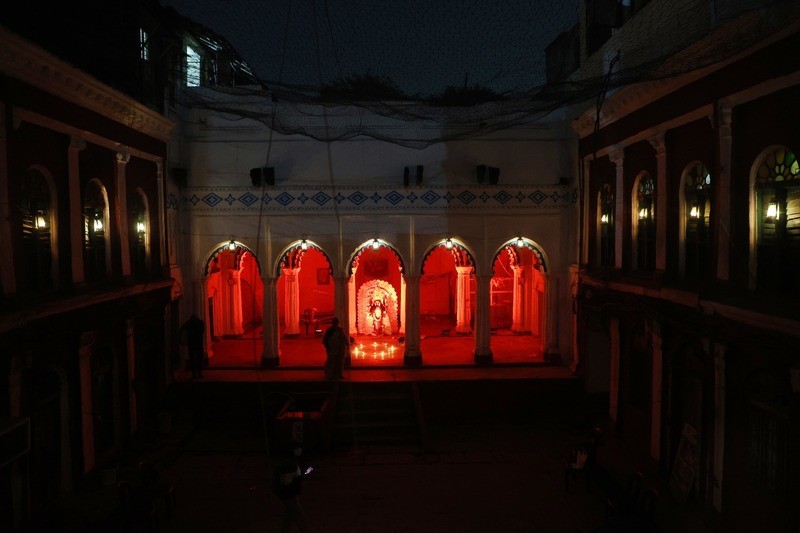 In Images: Kali idol displayed at heritage house in Kolkata