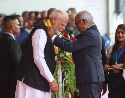 Narendra Modi becomes first Indian to be conferred with Mauritius' highest honour