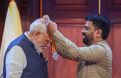Mithra Vibhushana: Indian PM Narendra Modi conferred with Sri Lanka's highest Civilian Honour