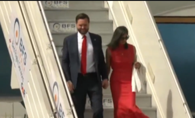 US Vice President JD Vance, wife Usha arrive in India