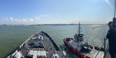 Strengthening ties: INS Satpura arrives in Singapore 