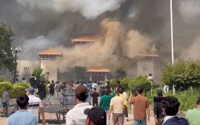 Nepal's parliament set on fire after PM KP Sharma Oli resigns over anti-corruption protests