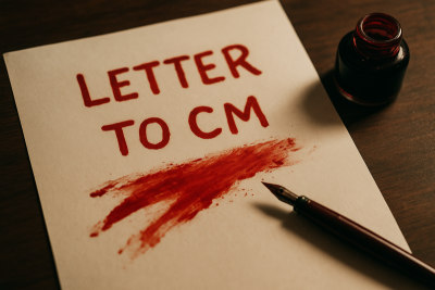 UP woman writes letter in blood to Yogi Adityanath, alleges husband is trapped in sextortion racket