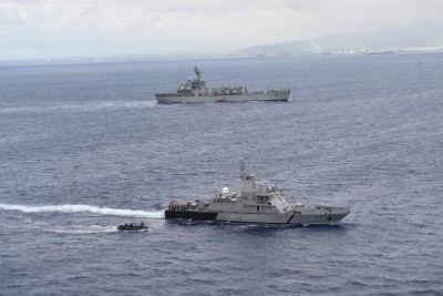 First training squadron of Indian Navy departs La Réunion and Port Louis