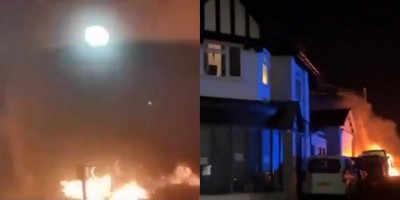UK mosque set on fire with two people inside; police probe suspected hate crime