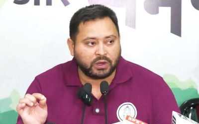 Tejashwi dares NDA to name CM face, calls BJP alliance a ‘thugbandhan’