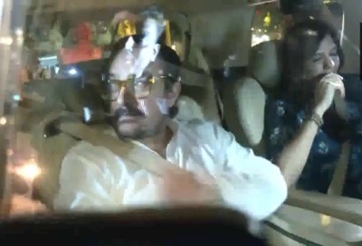 Aamir Khan and girlfriend Gauri Spratt visit Dharmendra at Breach Candy Hospital