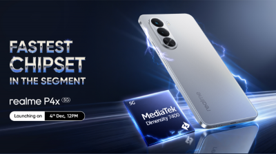 Realme P4x launching on Dec 4 with a 7000mAh battery, Dimensity 7400 Ultra 5G chipset, and the new Realme Watch 5
