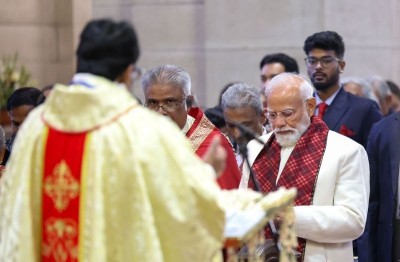 PM Modi attends Christmas service at Delhi church, sends message of love and compassion