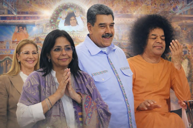 Maduro’s capture revives focus on his spiritual devotion to Sathya Sai Baba, shared by Venezuela’s acting president.