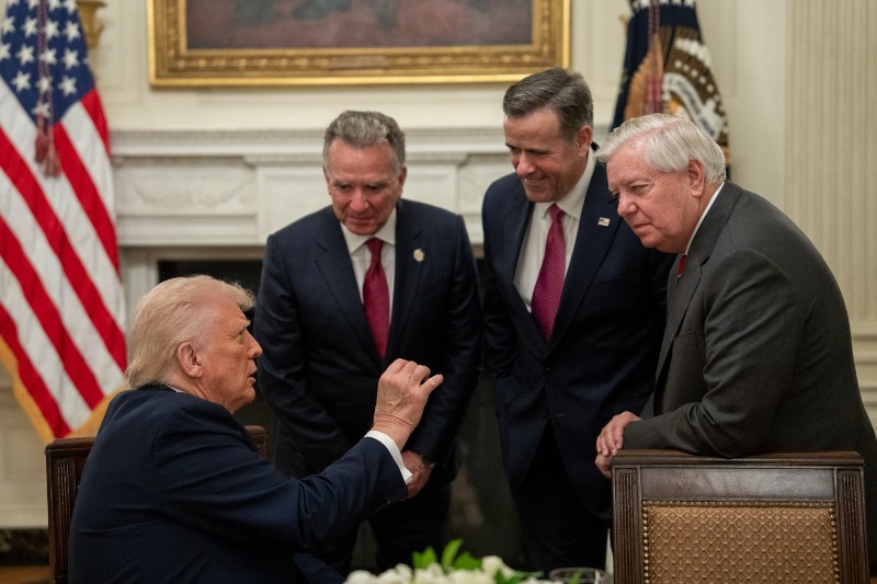 Trump supports sanctions bill targeting India, China and others over Russian oil purchases with steep tariffs.