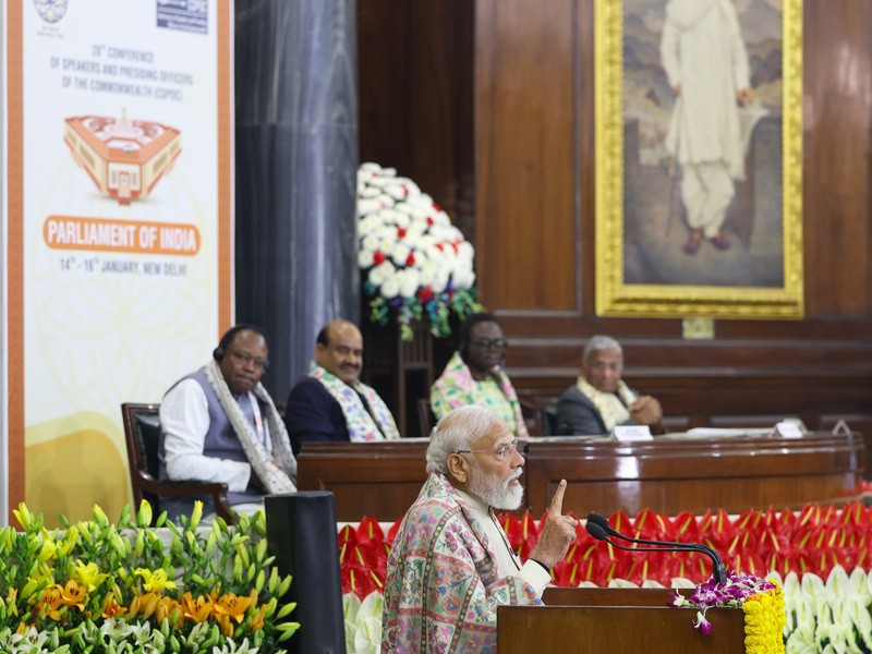 In Images: PM Modi attends 28th Commonwealth speakers’ conference in Delhi