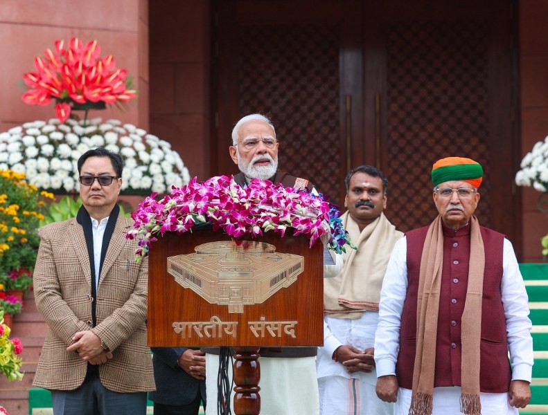 In Images: PM Modi’s message from Parliament on Budget Session Day 2