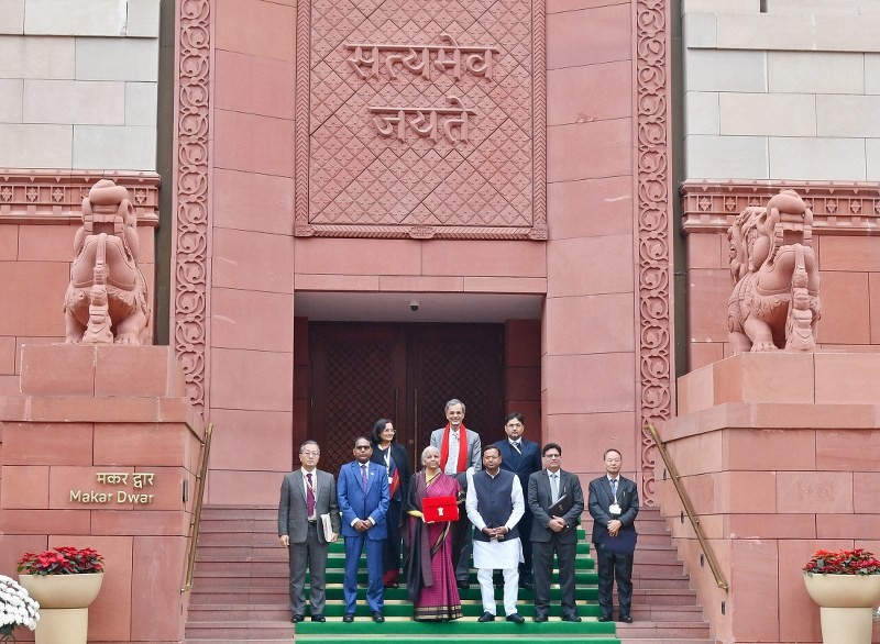 In images: Finance Minister Nirmala Sitharaman presents Union Budget 2026