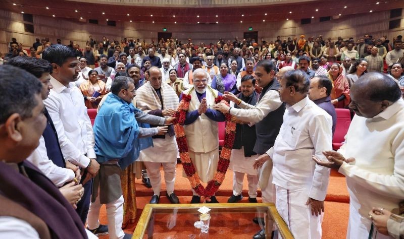 In Images: Inside PM Modi’s key meet with BJP MPs