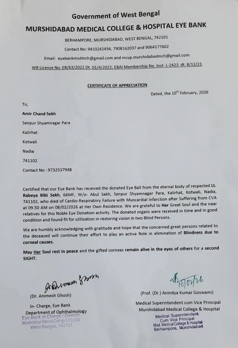 Teacher’s arrest after eye donation triggers backlash, concerns for cornea campaign.