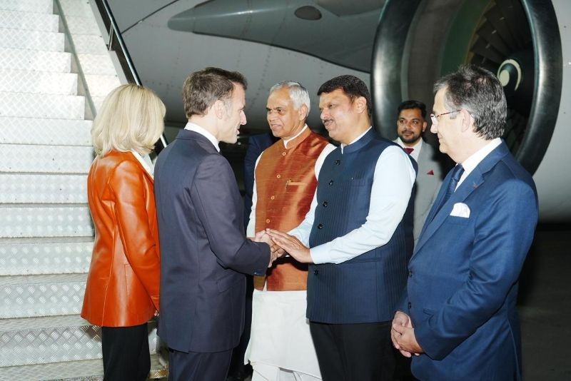 French President Emmanuel Macron arrives in Mumbai — Big talks with PM Modi on strategic ties ahead