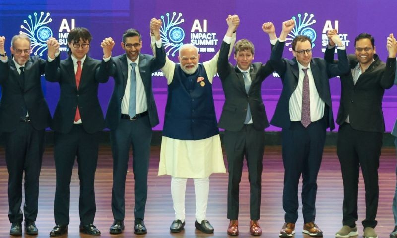 AI rivalry goes public as OpenAI’s Sam Altman, Anthropic’s Dario Amodei avoid holding hands at Delhi Summit