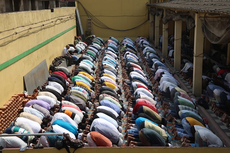 In Images: Thousands gather in Kolkata mosque on first Friday of Ramadan