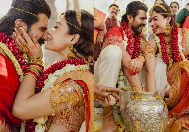 Rashmika Mandanna and Vijay Deverakonda are now married! Wedding photos out after Telugu, Kodava ceremonies