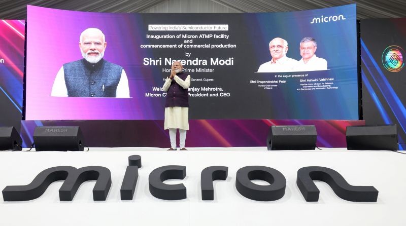 Microchip is the new oil: PM Modi inaugurates Micron’s mega semiconductor plant