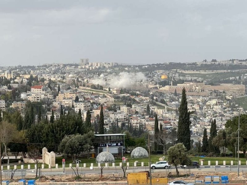 Iranian missile debris falls near Al-Aqsa Mosque in Jerusalem on Eid