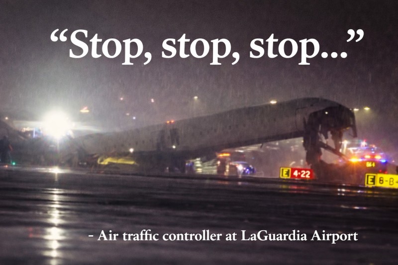 ‘Stop, stop, stop…’: Controller warned vehicle seconds before Air Canada crash at LaGuardia