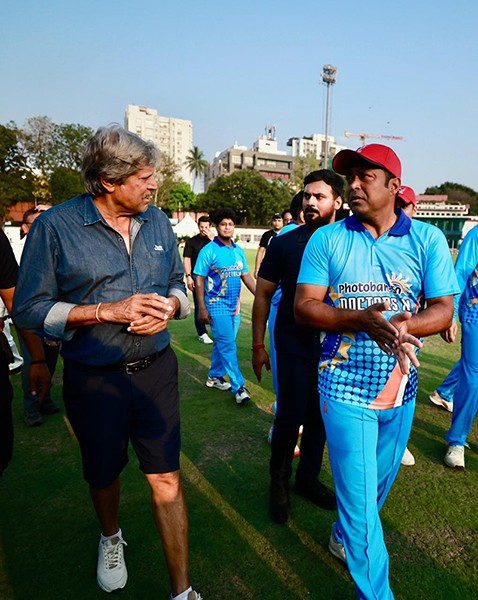 Kapil Dev visits Kolkata to attend Dr. Vace Paes Cup 2026 Cricket Match