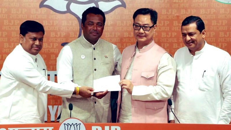In Images: Tennis icon Leander Paes joins BJP ahead of Bengal polls
