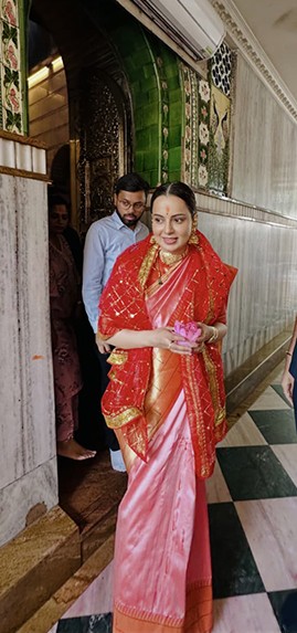 In Images: Kangana Ranaut at Kalighat Temple in Kolkata