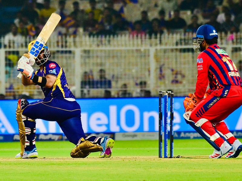 In Images: KKR face LSG at Eden Gardens