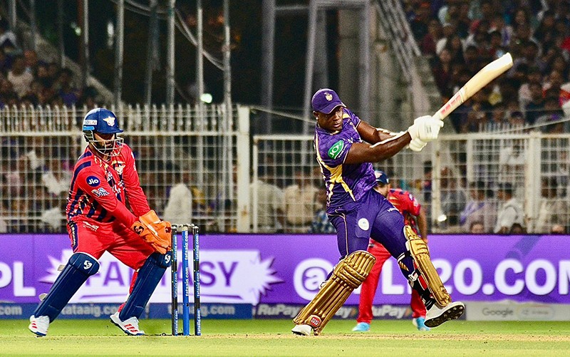 In Images: KKR face LSG at Eden Gardens