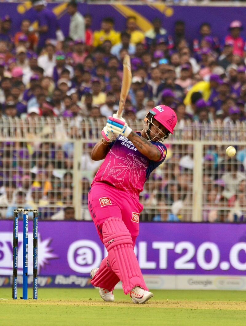 In Images: KKR ​battle​ RR at Eden Gardens as ​they ​hunt for first season win