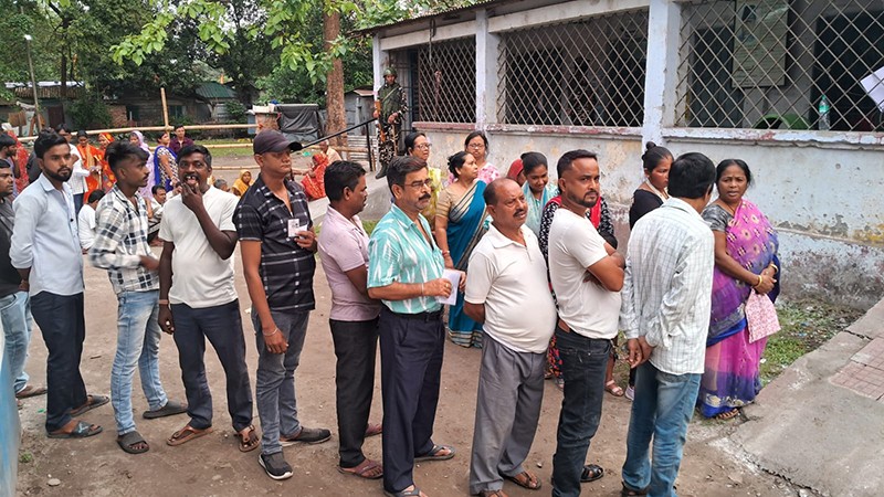 In Images: Voters queue up as assembly polls underway in North Bengal