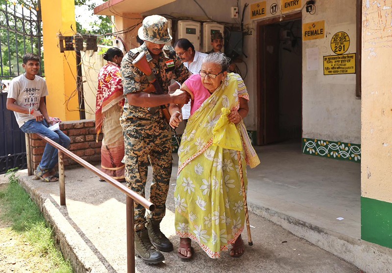 In Images: Voting underway in Bengal's East Midnapore under tight security