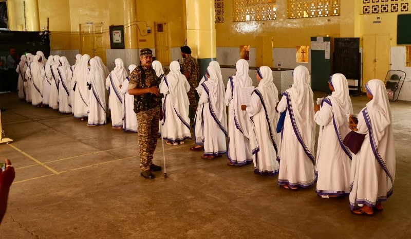 Missionaries of Charity Nuns Queue Up to Vote in Kolkata, A Picture of Quiet Civic Duty